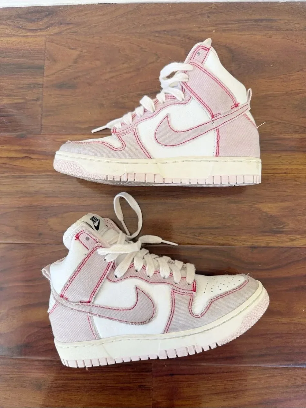 Nike Dunk High 1985 Arctic Pink White Sneakers Boys Kids Size 3.5Y